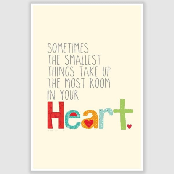 Heart Quote Poster (12 x 18 inch)