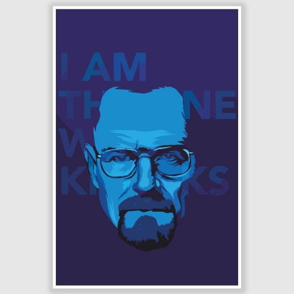 Breaking Bad -  I Am The One Who Knocks Poster (12 x 18 inch)