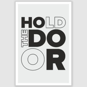 Game of Thrones Hodor Hold The Door Poster (12 x 18 inch)