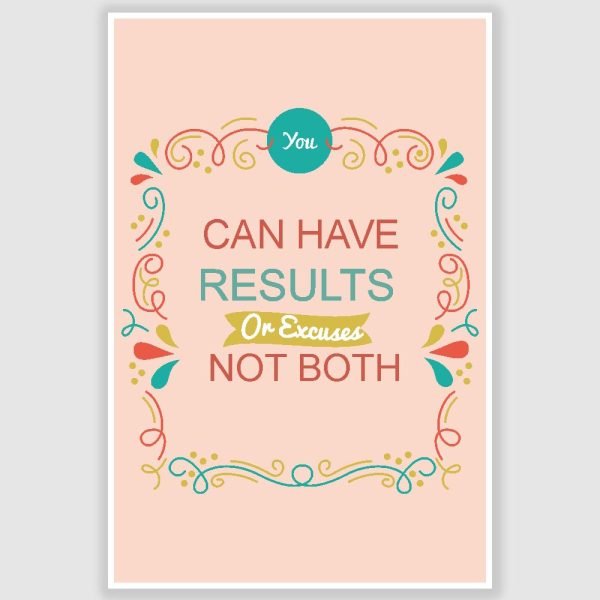 You Can Have Results Inspirational Poster (12 x 18 inch)