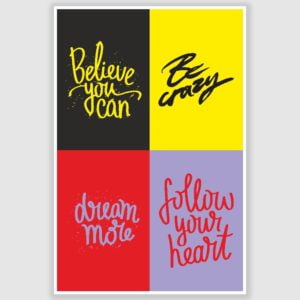 Motivational Quotes Poster (12 x 18 inch)