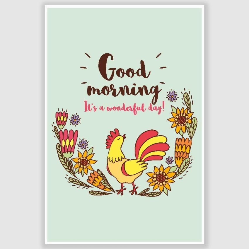 Good Morning Poster (12 x 18 inch)