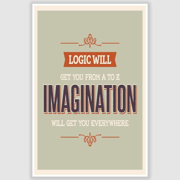 Imagination Inspirational Poster (12 x 18 inch)