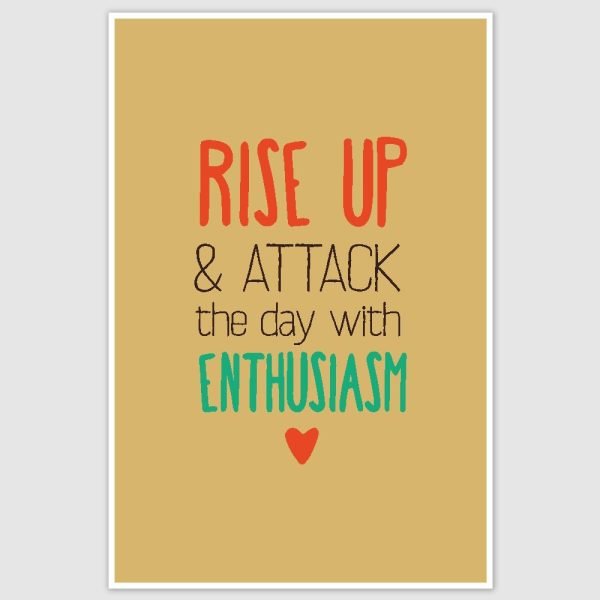 Rise Up Inspirational Poster (12 x 18 inch)