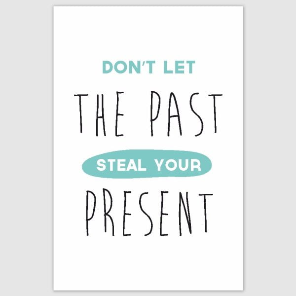 Do not let the past Inspirational Poster (12 x 18 inch)