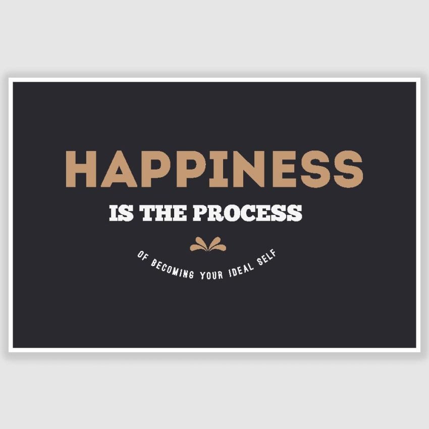 Happiness Inspirational Poster (12 x 18 inch)