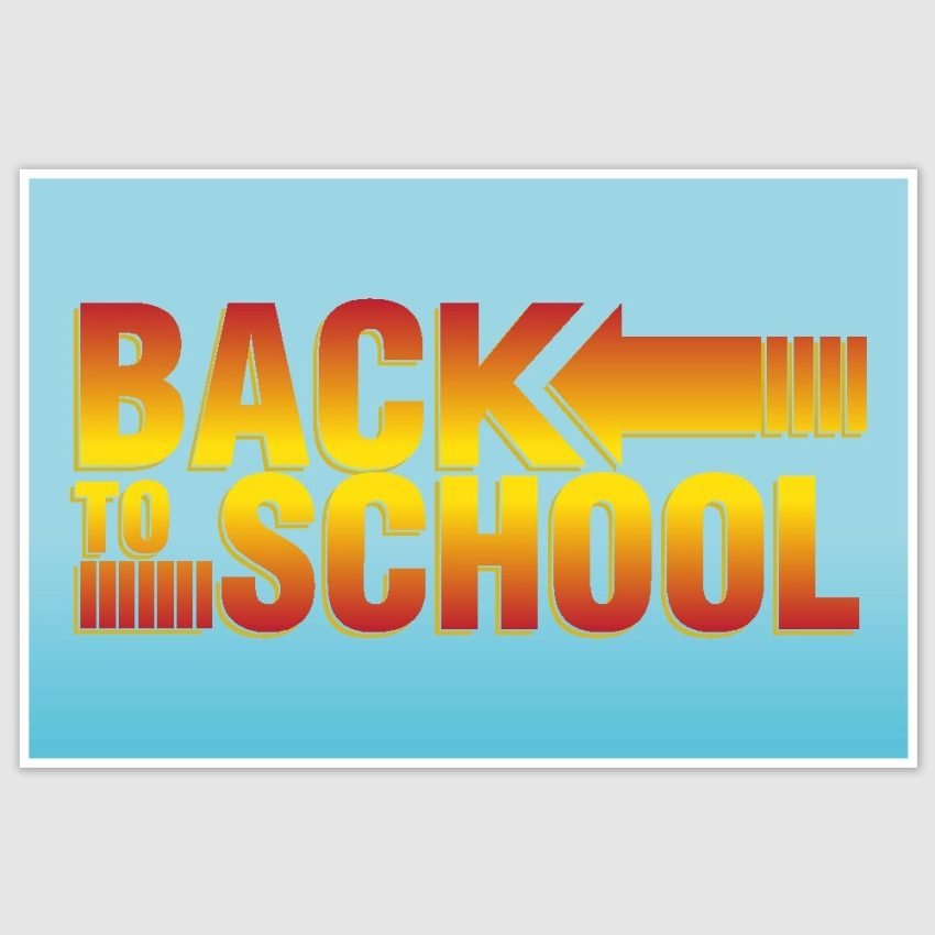 Back to school Poster (12 x 18 inch)