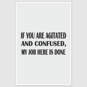 If you are confused Funny Poster (12 x 18 inch)
