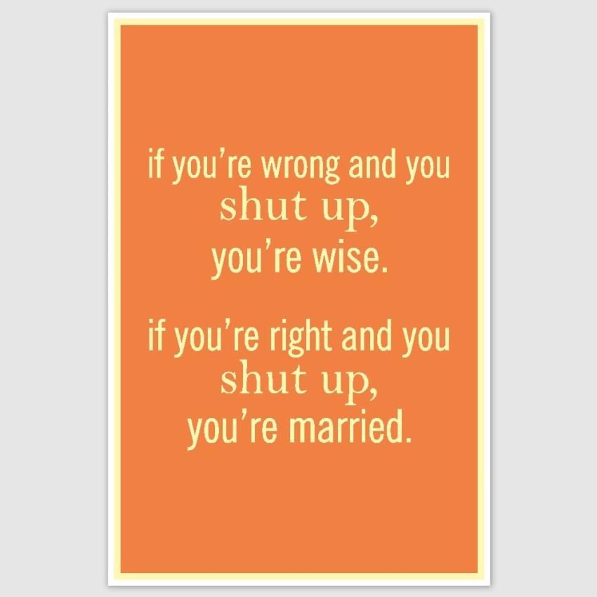 Shut Up Funny Poster (12 x 18 inch)