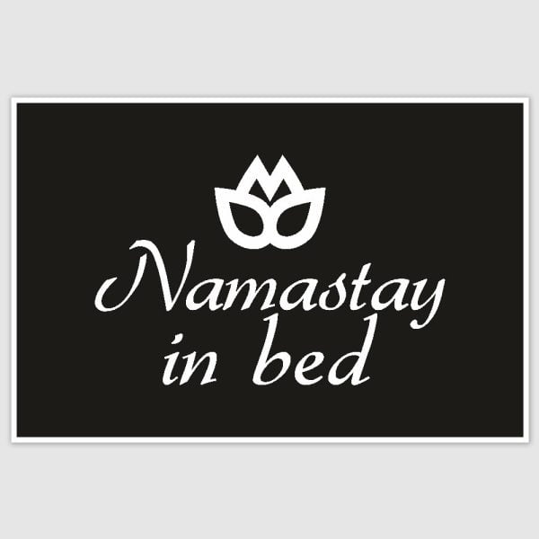 Namastey In Bed Poster (12 x 18 inch)