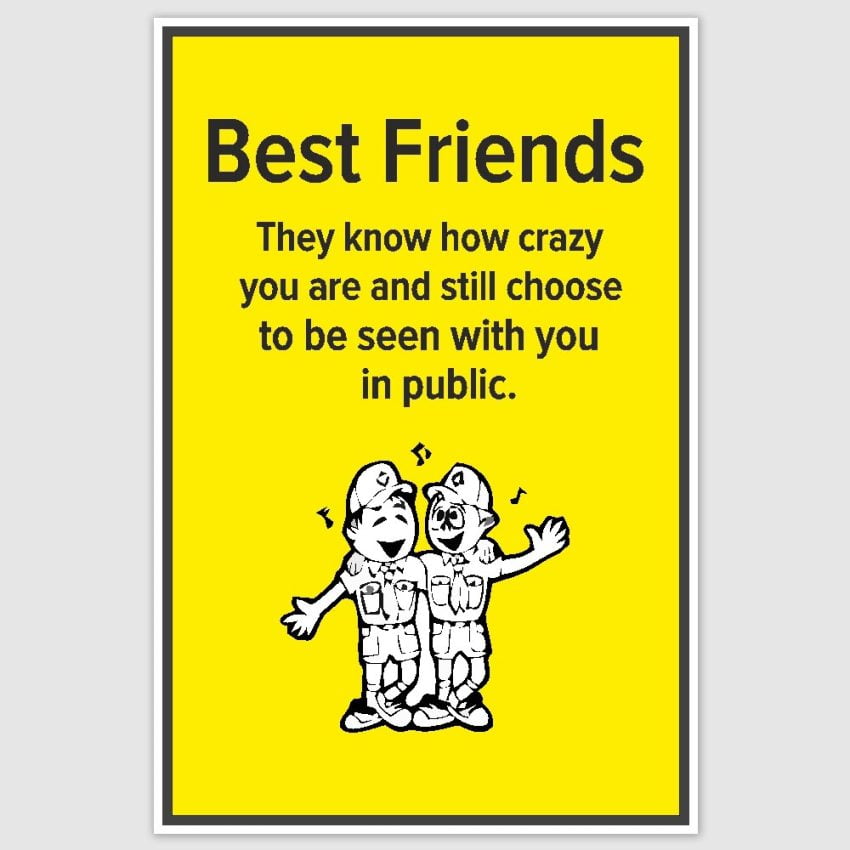 Best Friends Poster (12 x 18 inch)