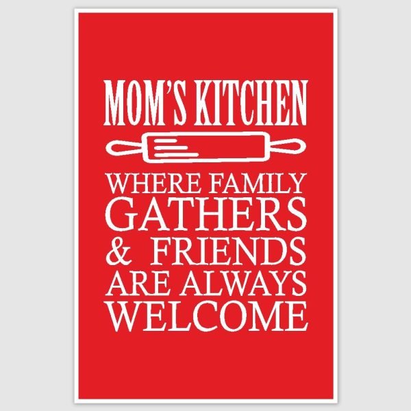Moms Kitchen Poster (12 x 18 inch)