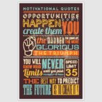 Inspirational Quotes Colorful Poster (12 x 18 inch)