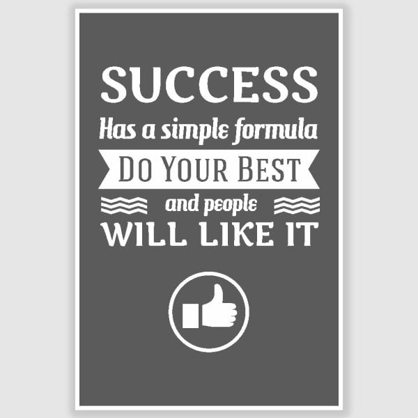Success Inspirational Poster (12 x 18 inch)