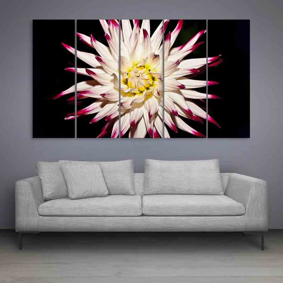 Multiple Frames Beautiful Flower Wall Painting 150cm X 76cm Inephos