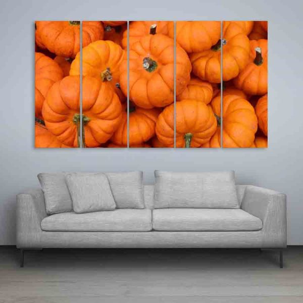 Multiple Frames Beautiful Pumpkin Wall Painting (150cm X 76cm)