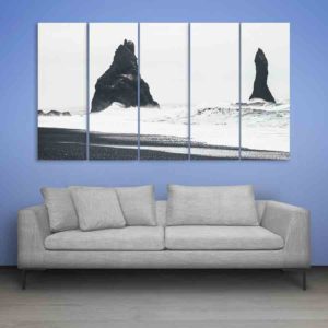 Multiple Frames Beautiful Nature Wall Painting (150cm X 76cm)