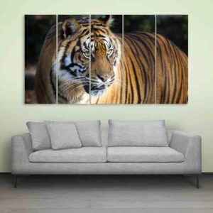 Multiple Frames Tiger Wall Painting (150cm X 76cm)