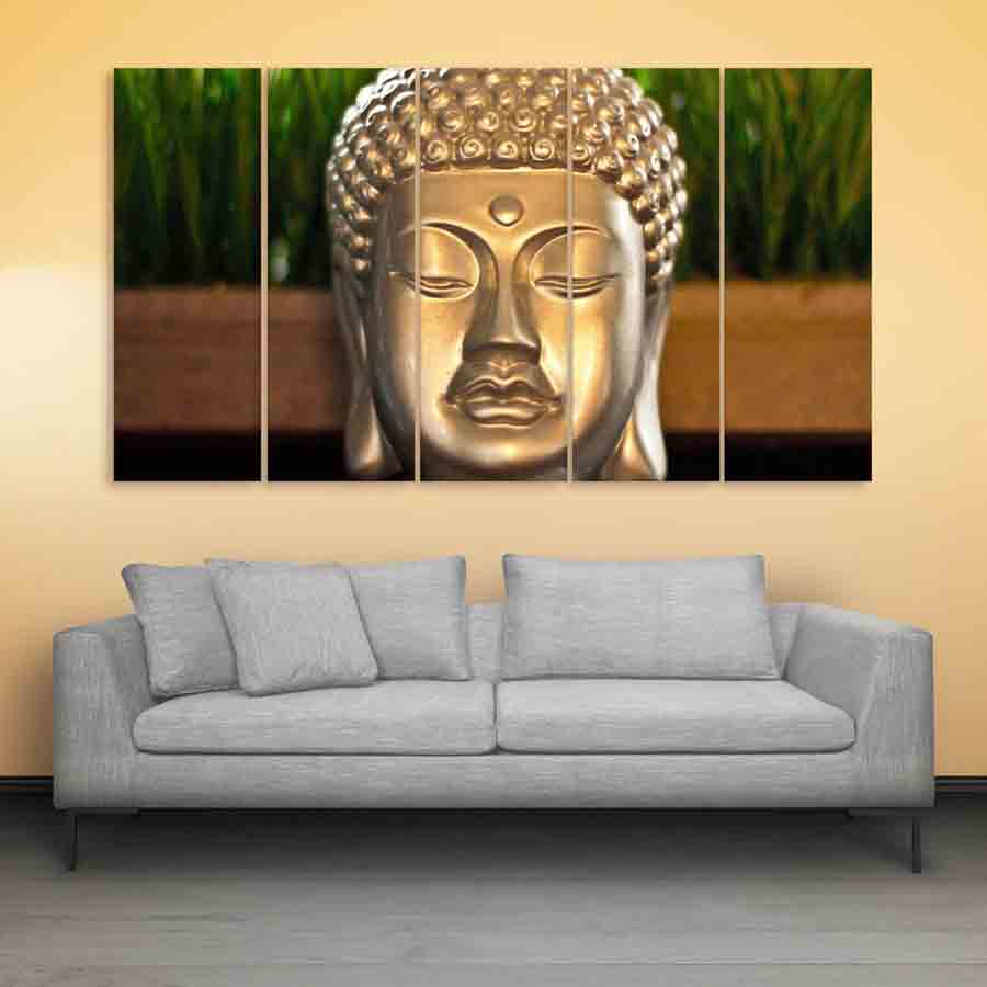 Multiple Frames Buddha Beautiful Wall Painting 150cm X 76cm Inephos