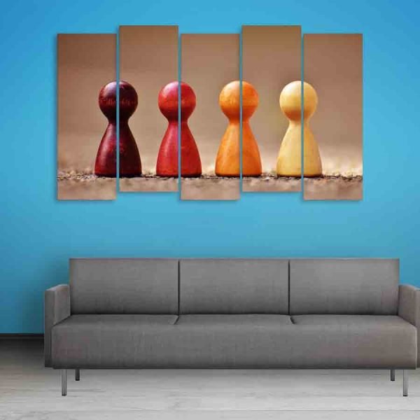 Multiple Frames Chess Wall Painting (150cm X 76cm)