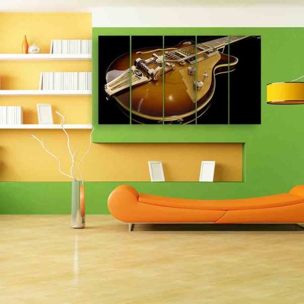 Multiple Frames Beautiful Guitar Wall Painting (150cm X 76cm)