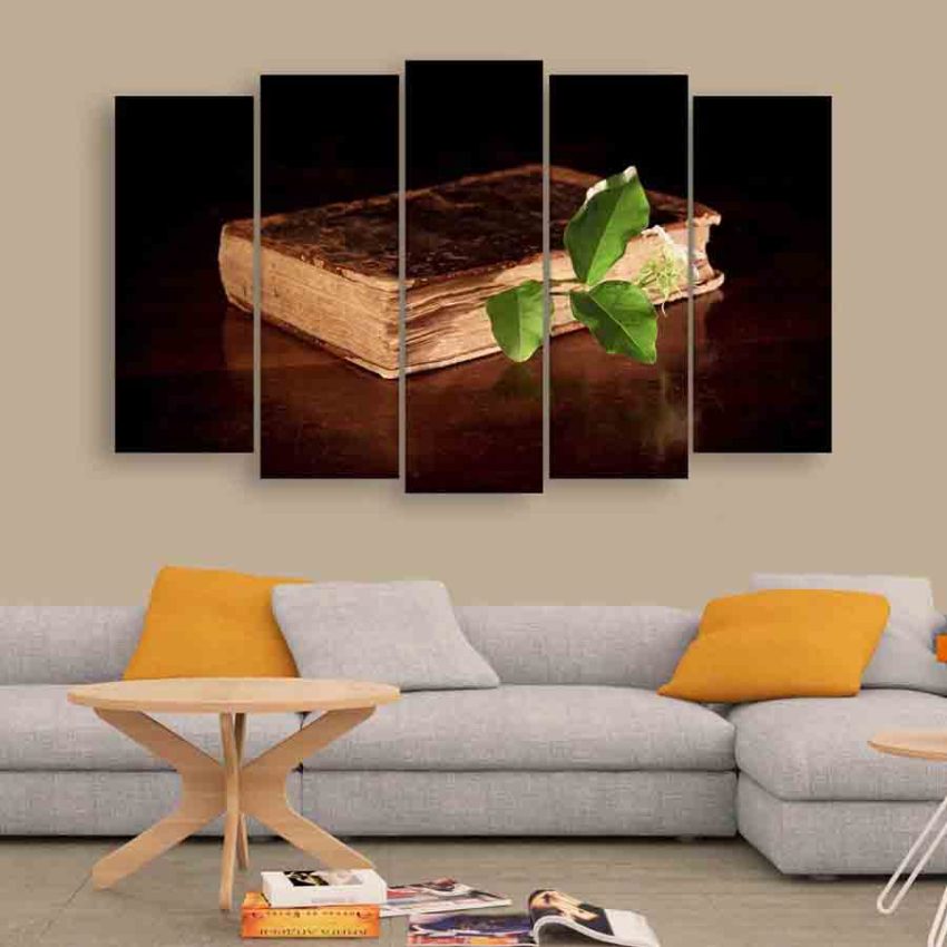 Multiple Frames Ancient Book Wall Painting (150cm X 76cm)