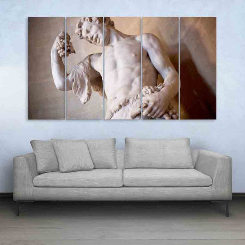 Multiple Frames Greek Scenery Wall Painting (150cm X 76cm)