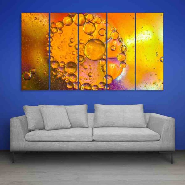 Multiple Frames Colors Light Wall Painting (150cm X 76cm)