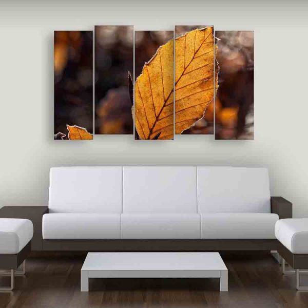 Multiple Frames Leaf Wall Painting (150cm X 76cm)