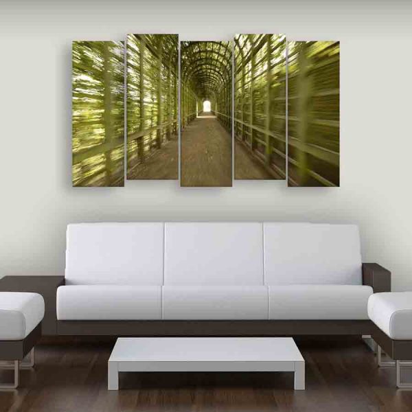 Multiple Frames Nature Wall Painting (150cm X 76cm)