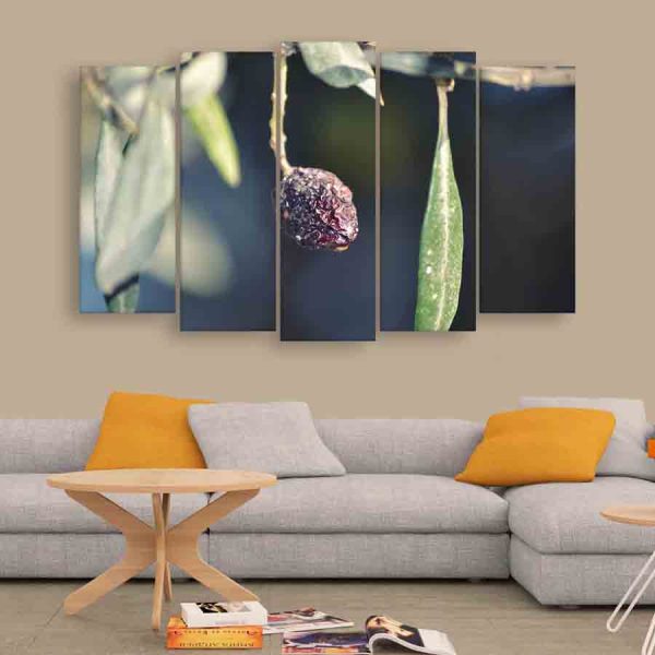 Multiple Frames Beautiful Olive Wall Painting (150cm X 76cm)