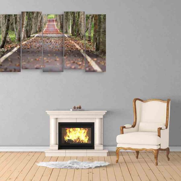Multiple Frames Road Wall Painting (150cm X 76cm)