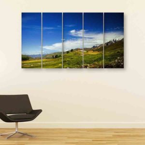 Multiple Frames Nature Scenery Wall Painting (150cm X 76cm)