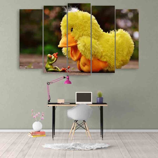 Multiple Frames Beautiful Toys Wall Painting (150cm X 76cm)