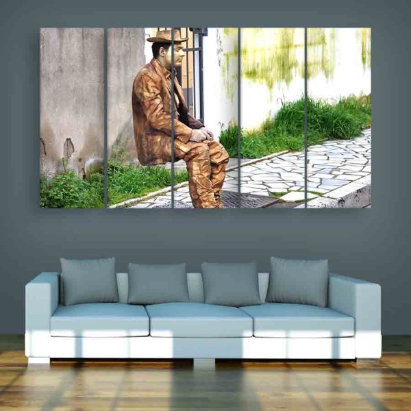 Multiple Frames Statue Wall Painting (150cm X 76cm)