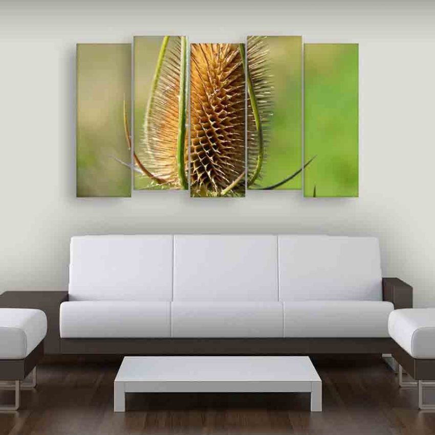Multiple Frames Nature Plant Wall Painting (150cm X 76cm)