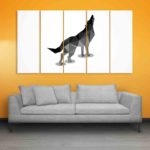 Multiple Frames Wolf Wall Painting (150cm X 76cm)