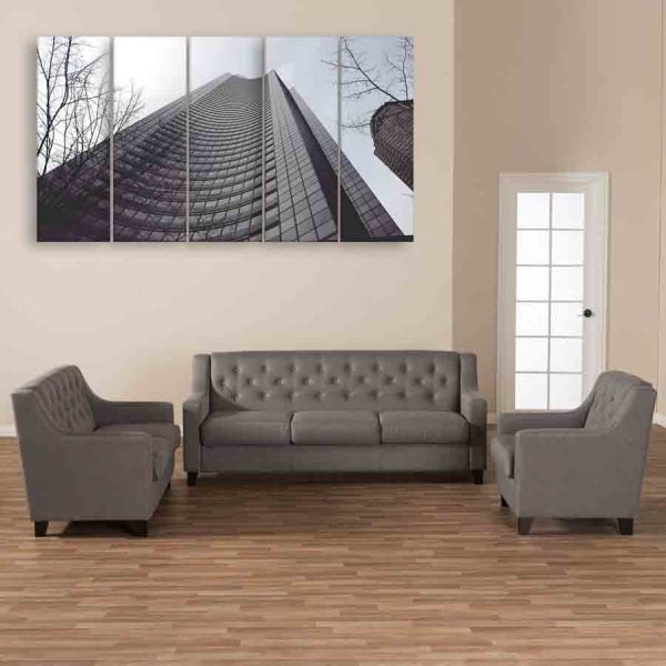 Multiple Frames Beautiful Building Wall Painting (150cm X 76cm)