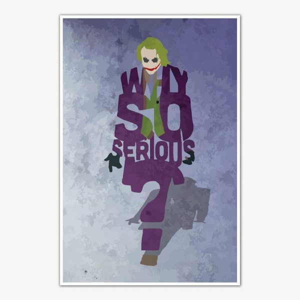 Batman Trilogy Joker Why So Serious Poster Art