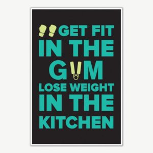 Get Fit Lose Weight Gym Quotes Poster Art | Gym Motivation Posters