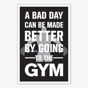 Gym Fitness Quotes Poster Art | Gym Motivation Posters
