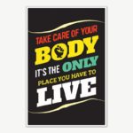 Take Care Of Your Body Fitness Poster | Gym Motivation Posters