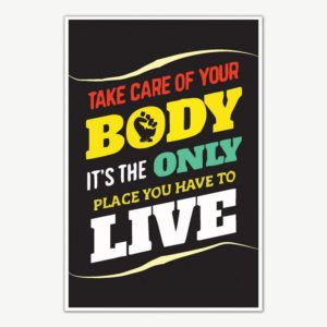 Take Care Of Your Body Fitness Poster | Gym Motivation Posters