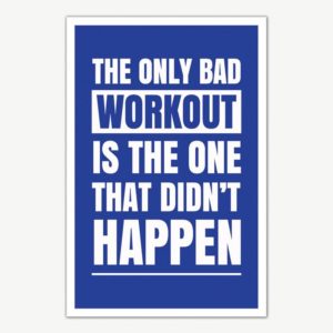 Workout Quote Poster Art | Gym Motivation Posters