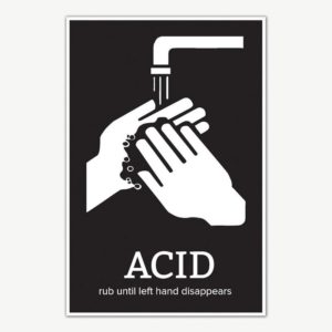 Hand Wash Funny Signage Poster