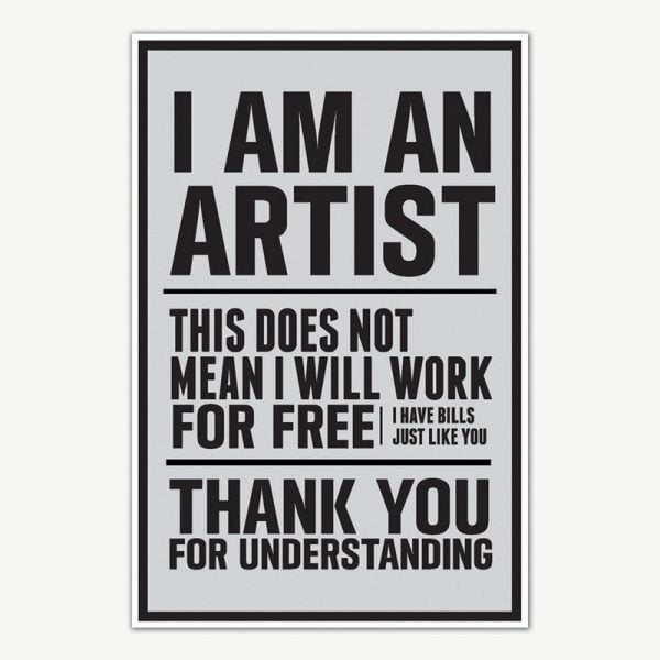 I am an Artist Quote Poster Art | Motivational Posters For Room
