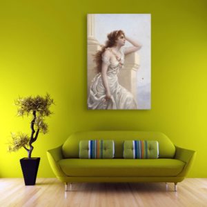 Canvas Painting - Beautiful Girl Art Wall Painting for Living Room