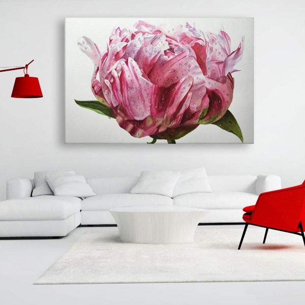 Canvas Painting - Beautiful Flower Floral Wall Painting for Living Room