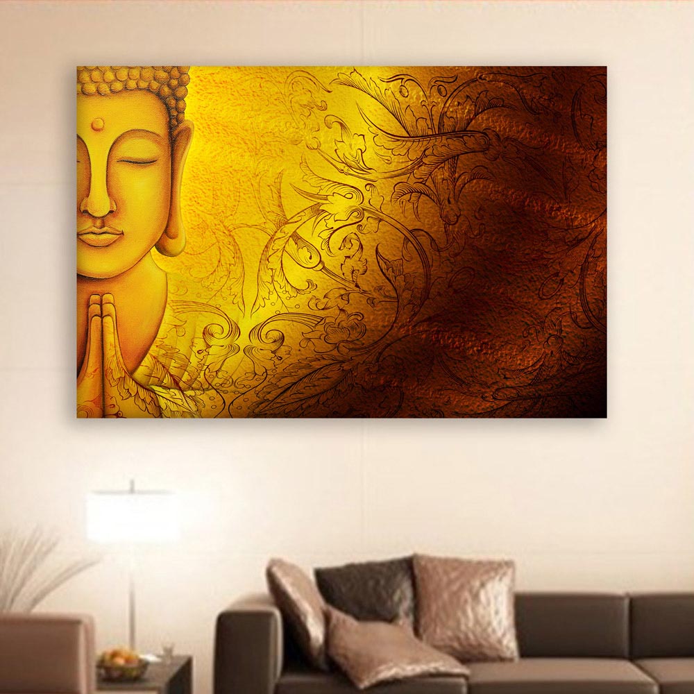 Canvas Painting Beautiful Buddha Religious Art Wall Painting For