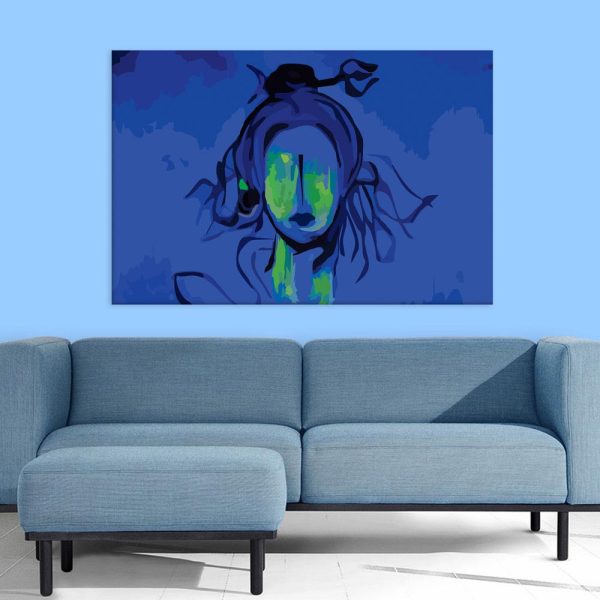 Canvas Painting - Beautiful Lord Shiva Art Wall Painting for Living Room